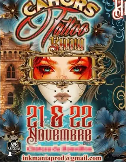 Affiche de convention de tatouage à Cahors