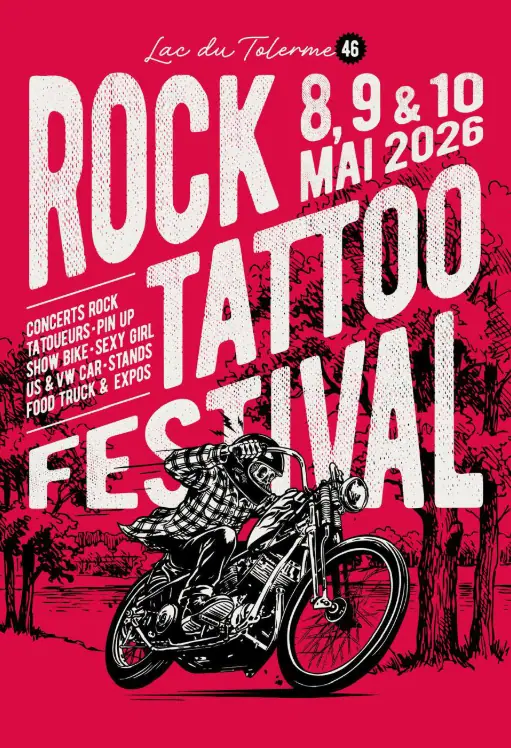 Affiche de convention de tatouage à Lac du Tolerme