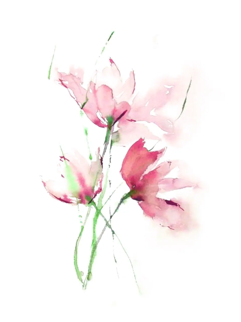 Création coquelicot rose par Sarah Fleur