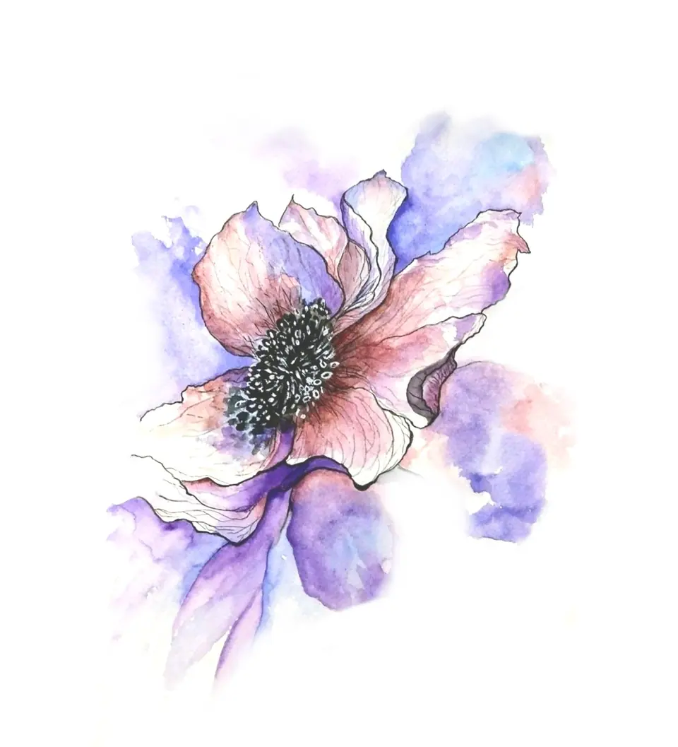 Création fleurs violette 2 par Sarah Fleur