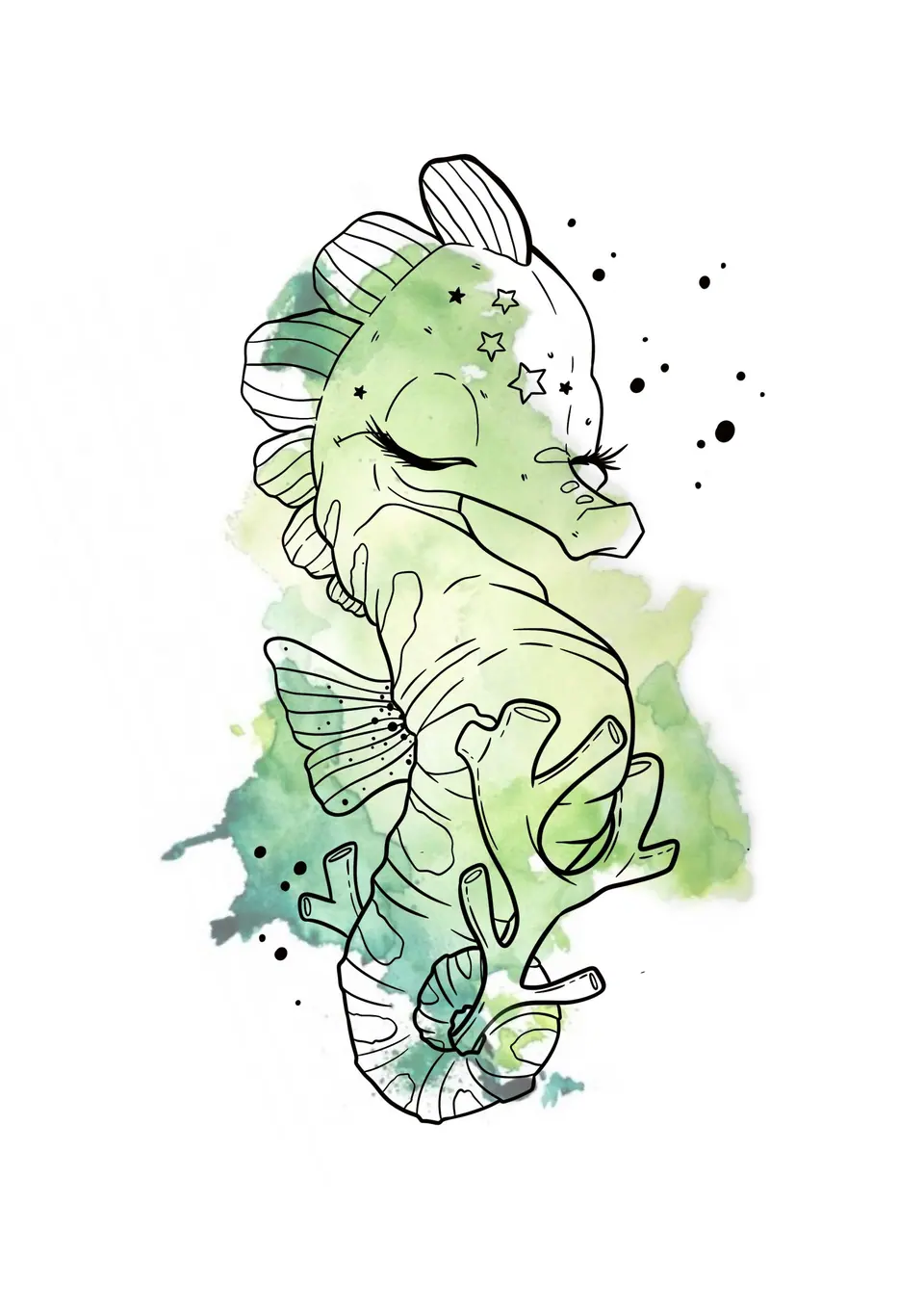 Création hippocampe par Sarah Fleur