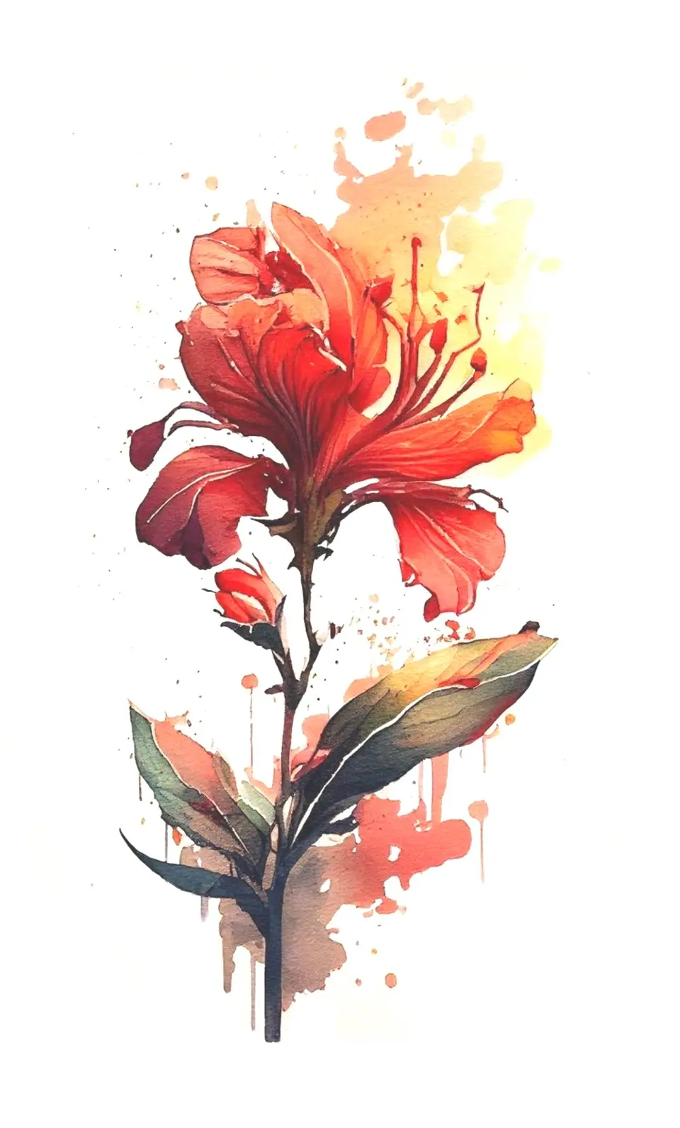 Création iris rouge par Sarah Fleur