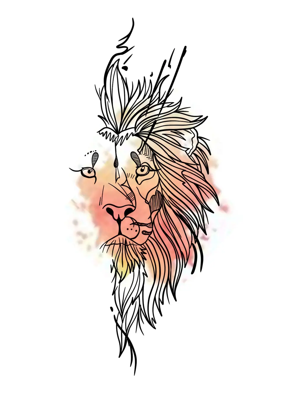 Création lion par Sarah Fleur